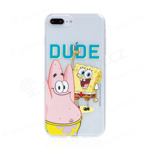 Kryt Sponge Bob pro Apple iPhone 6 Plus / 6S Plus - gumový - Sponge Bob s Patrikem