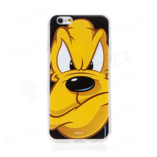 Kryt DISNEY pro Apple iPhone 6 / 6S - pes Pluto - gumový - černý