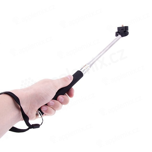 Teleskopická selfie tyč / monopod pro Apple iPhone / iPod a podobná zařízení (nastavitelná délka 20-100cm)
