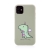 Kryt pre Apple iPhone 11 - gumový - zelený krokodíl
