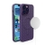 Kryt pro Apple iPhone 15 Pro Max - podpora MagSafe - pletený vzor - silikonový - fialový