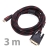 Pripojovací kábel DVI Male na HDMI Male (pre Mac mini) - dĺžka 3 m - čierny / červený