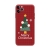Kryt pro Apple iPhone 12 Pro Max - vánoční - gumový - červený / stromeček