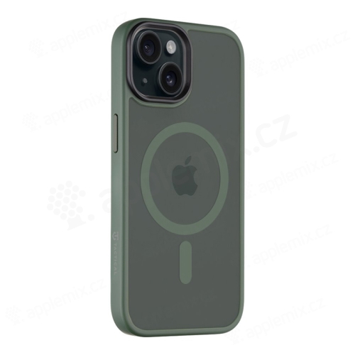 Kryt TACTICAL Hyperstealth pre Apple iPhone 15 - Podpora MagSafe - Zelený