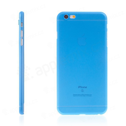 Kryt pro Apple iPhone 6 Plus / 6S Plus plastový tenký ochrana čočky modrý