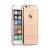 Kryt DEVIA pro Apple iPhone 6 / 6S - plastový / zlatý rámeček a kamínky Swarovski - průhledný