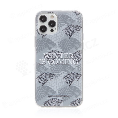 Kryt Game of Thrones pre Apple iPhone 12 / 12 Pro - Zima sa blíži - gumový