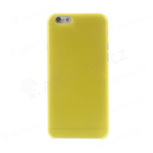 Ultra tenký plastový kryt pre Apple iPhone 6 (hrúbka 0,3 mm) - matný - žltý