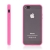 Ochranný plastový kryt pro Apple iPhone 5 / 5S / SE - průhledný s purpurovým gumovým rámečkem