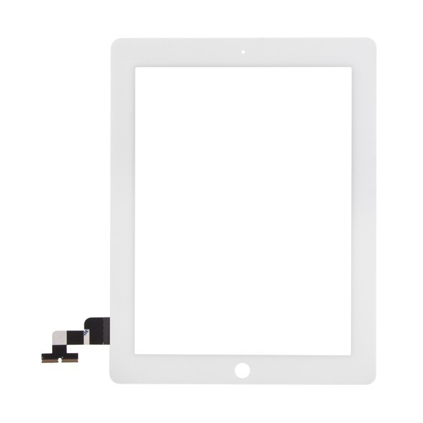 Přední dotykové sklo (touch screen) pro Apple iPad 2.gen. - bílý rámeček - kvalita A+