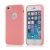 Kryt pro Apple iPhone 5 / 5S / SE - gumový - příjemný na dotek - výřez pro logo - růžový