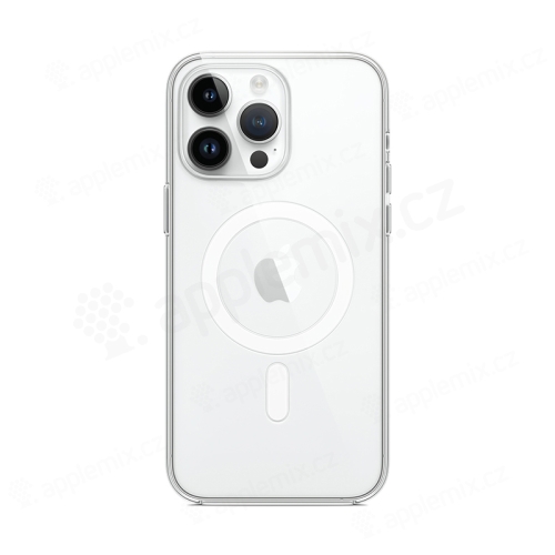 Originálny kryt pre Apple iPhone 14 Pro Max - MagSafe - plast / guma - priehľadný