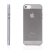 Kryt  pro Apple iPhone 5 / 5S / SE (tl. 0,5mm) - antiprachová záslepka - průhledný - černý