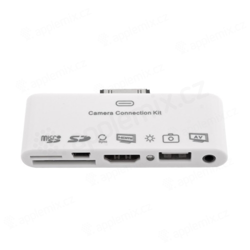Camera Connection Kit 7v1 (HDMI/USB/Mini USB/SD/Micro SD/AV/Dálkový ovladač) pro Apple iPhone / iPad