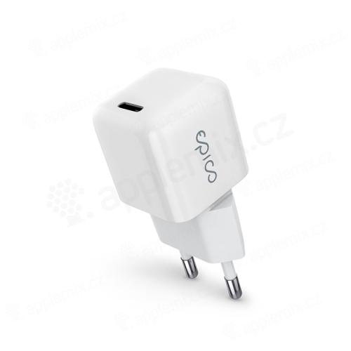 30W nabíjačka / adaptér EPICO pre Apple iPhone / iPad / MacBook - USB-C - Technológia GaN - Biela
