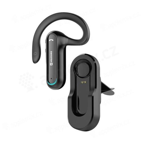 Bluetooth handsfree SWISSTEN Slúchadlo - nabíjací dok pre ventilačnú mriežku - čierne