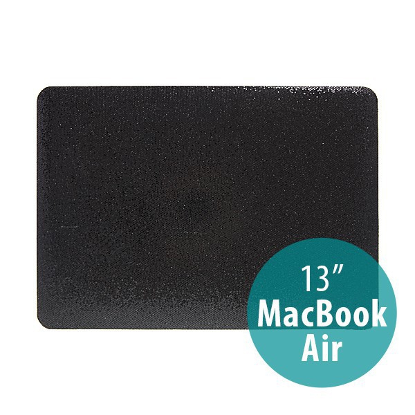 Plastový obal pro Apple MacBook Air 13.3 - třpytivý povrch - černý