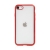 Kryt FORCELL Electro Matt pro Apple iPhone 7 / 8 / SE (2020) / SE (2022) - gumový - průhledný / červený