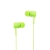 Sluchátka SWISSTEN pro Apple zařízení - špunty - ovládání + mikrofon - plast - zelená