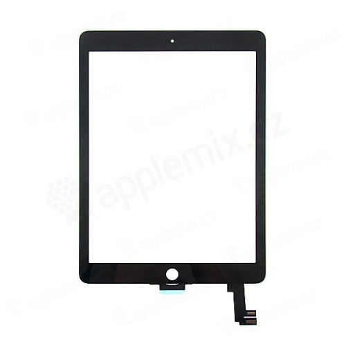 Dotykové sklo (touch screen) pro Apple iPad Air 2 - černý rámeček - kvalita A+