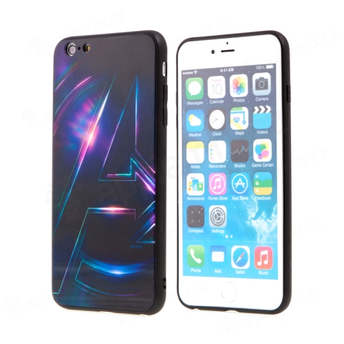 Kryt MARVEL pro Apple iPhone 6 Plus / 6S Plus - Avengers - sklo / guma
