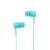 Sluchátka SWISSTEN pro Apple zařízení - špunty - ovládání + mikrofon - plast - modrá