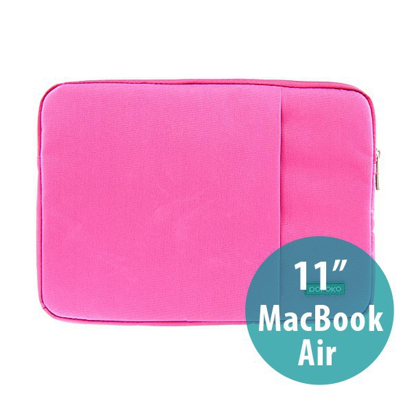 Pouzdro POFOKO se zipem pro Apple MacBook Air 11 - růžové