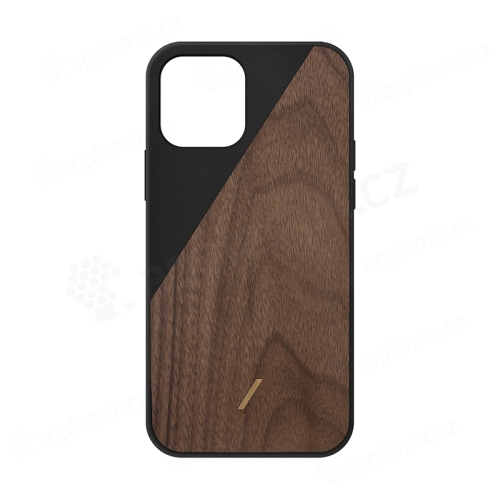 Kryt NATIVE UNION Clic Wooden pre iPhone 12 / 12 Pro - čierny