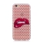 Kryt pre Apple iPhone 6 / 6S gumový - priehľadný - červené pery