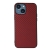 Kryt pre Apple iPhone 15 - textúra látky - plast / umelá koža - červený