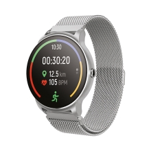 Fitness chytré hodinky FOREVER ForeVive SB-330 - tlakoměr / měřič tepu - Bluetooth - dotykové - stříbrné