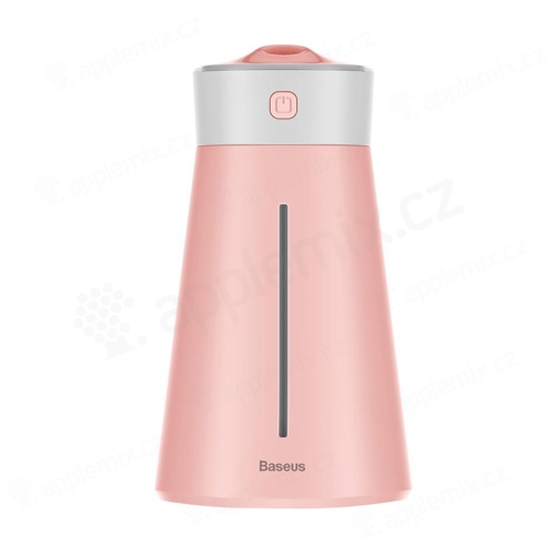 Zvlhčovač vzduchu BASEUS - inteligentní zvlhčování - LED lampička - růžový