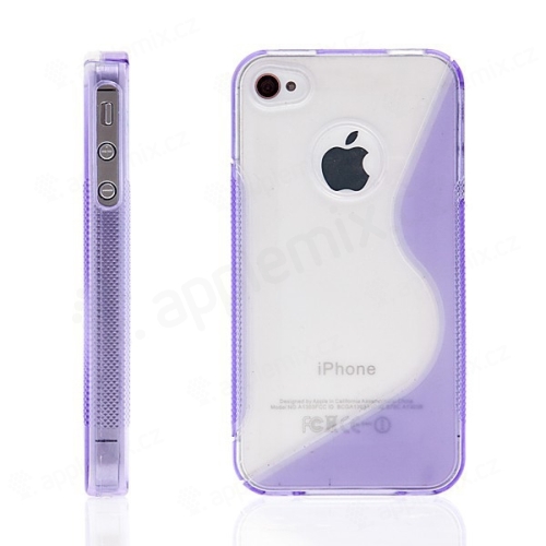 Ochranný kryt / pouzdro pro Apple iPhone 4 / 4S protiskluzový - fialový