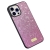 Kryt SULADA pre Apple iPhone 15 Pro - trblietavý povrch - plast/guma - ružový