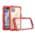 Puzdro pre Apple iPhone 11 Pro Max - Vodotesné - Plastové / silikónové - Transparentné / Červené