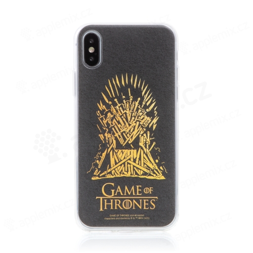 Kryt Game of Thrones pre Apple iPhone X / Xs - Železný trón - gumový