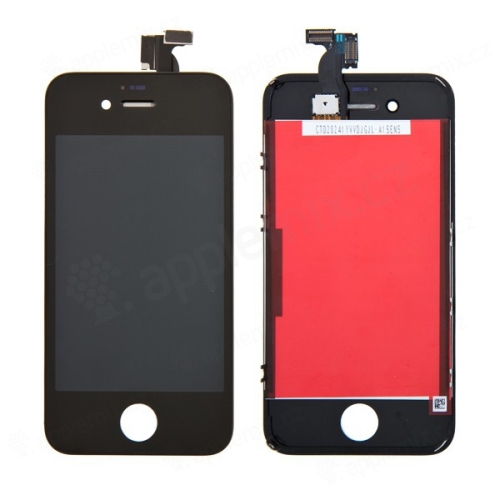 LCD panel + dotykové sklo (digitalizér dotykovej obrazovky) pre Apple iPhone 4S - čierne - kvalita A