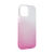 Kryt FORCELL Shining pre Apple iPhone 12 / 12 Pro - plast / guma - strieborný / ružový