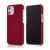 Kryt pre Apple iPhone 12 mini - plastový - mäkčený povrch - červený