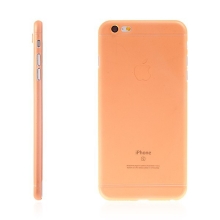 Kryt pro Apple iPhone 6 Plus / 6S Plus plastový tenký ochrana čočky oranžový