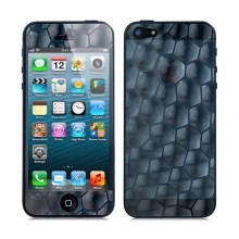 3D ochranná fólie pro Apple iPhone 5 / 5C - se vzorem nepravidelných tvarů (přední + zadní)