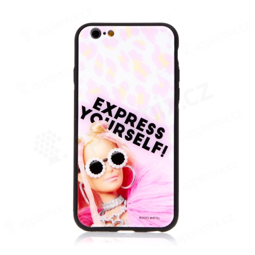 Kryt BARBIE pre Apple iPhone 6 / 6S - Express Yourself - sklenený - ružový