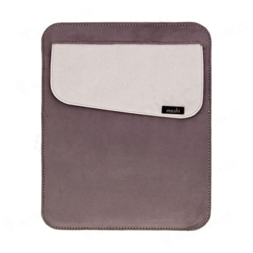 Elegantní kožené pouzdro Moshi pro Apple iPad - šedé