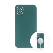 Kryt pro Apple iPhone 11 Pro - MagSafe magnety - silikonový - lesně zelený