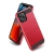 Kryt pre Apple iPhone 12 / 12 Pro - brúsený povrch - plast / guma - čierny / červený