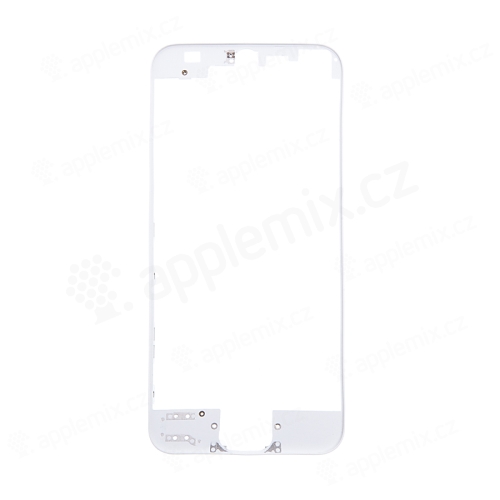 Plastový rámik predného panela pre Apple iPhone 5 - biely - A+ kvalita
