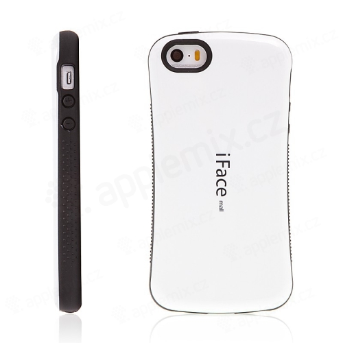 Kryt iFace pre Apple iPhone 5 / 5S / SE z plastu a gumy - biely