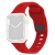 Řemínek pro Apple Watch Ultra 49mm / 45mm / 44mm / 42mm - vroubkovaný - silikonový - červený