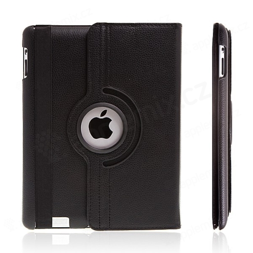 Pouzdro / kryt pro Apple iPad 2. / 3. / 4.gen  - 360° otočný držák - černé