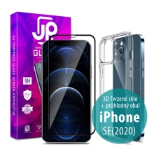 Tvrzené sklo JP pro Apple iPhone SE (2020) / SE (2022) - Case Friendly + průhledný kryt